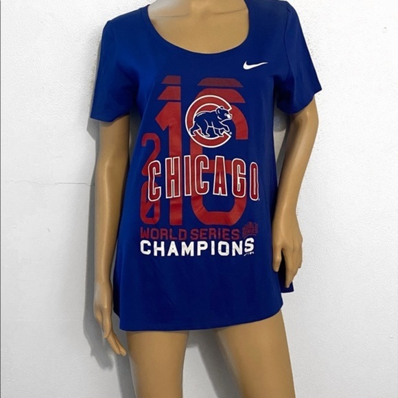 Nike tee Chicago Cubs shirt top size L - Picture 2 of 9